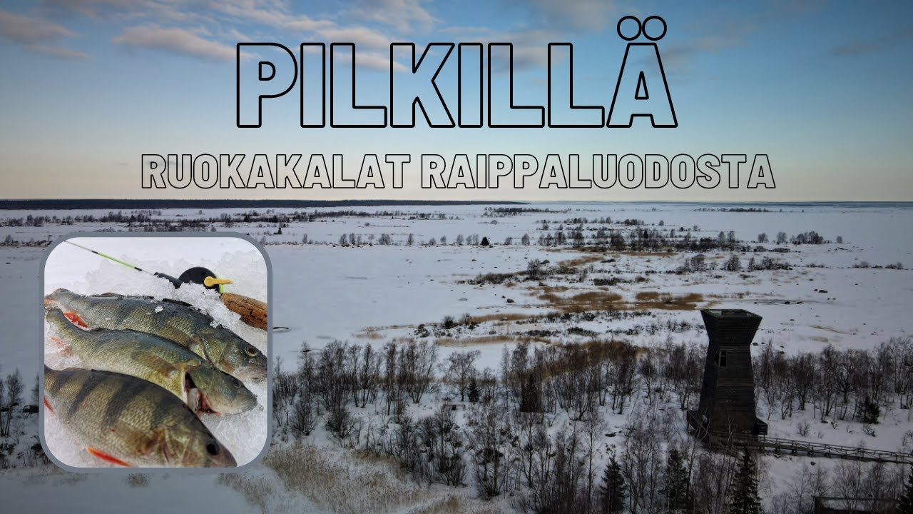 Pilkillä Raippaluodossa | Suomen parhaimpia pilkkivesiä | Ice fishing | Ahvenen kalastus