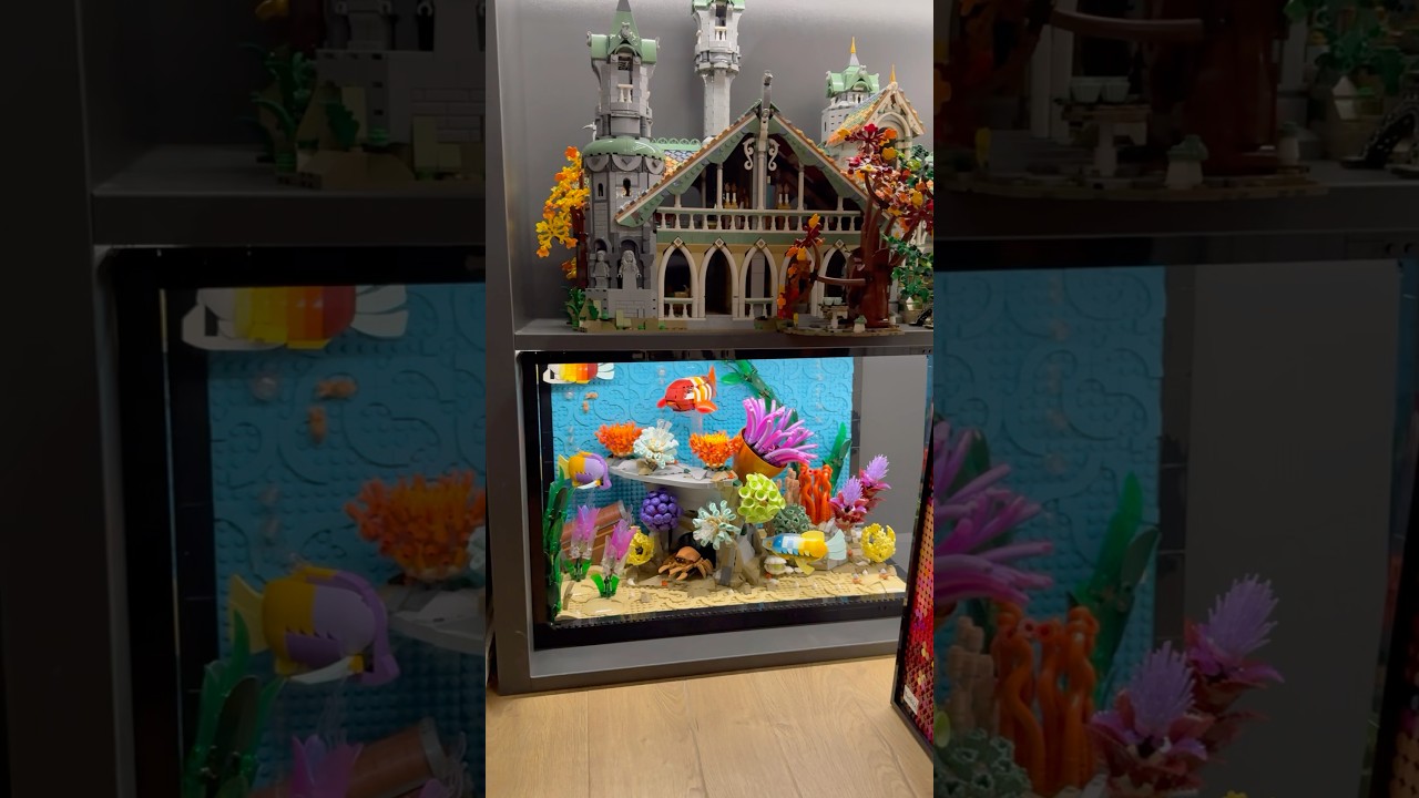 Huge LEGO Aquarium! #lego #rlfm #10366 #gifted #reviews #legoicons #lego10366 #aquarium #fishes
