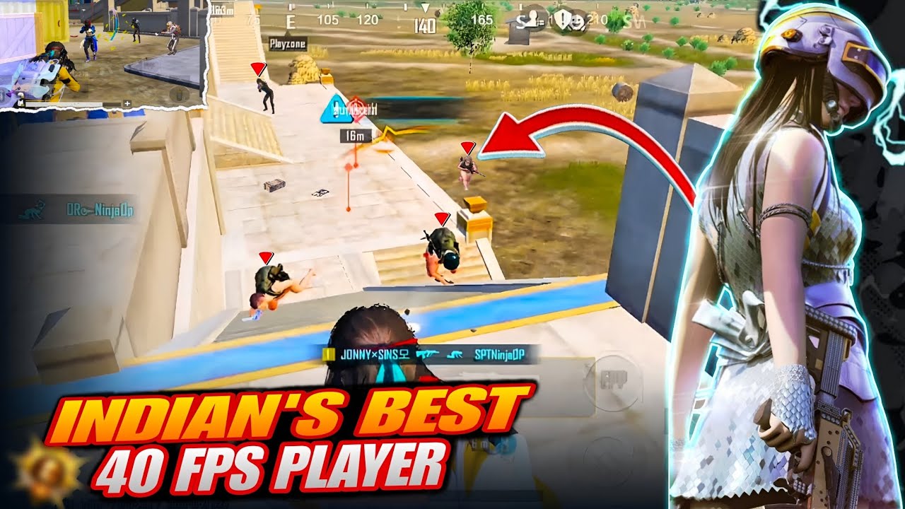 INDIAN'S Best Player In 40 Fps l better than 90 Fps player