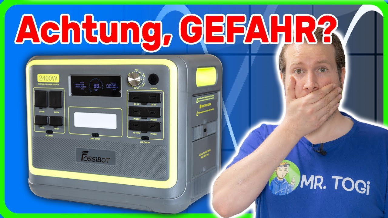 TEST: FOSSiBOT F2400 🔋 BILLIG Powerstation TOP oder FLOP?