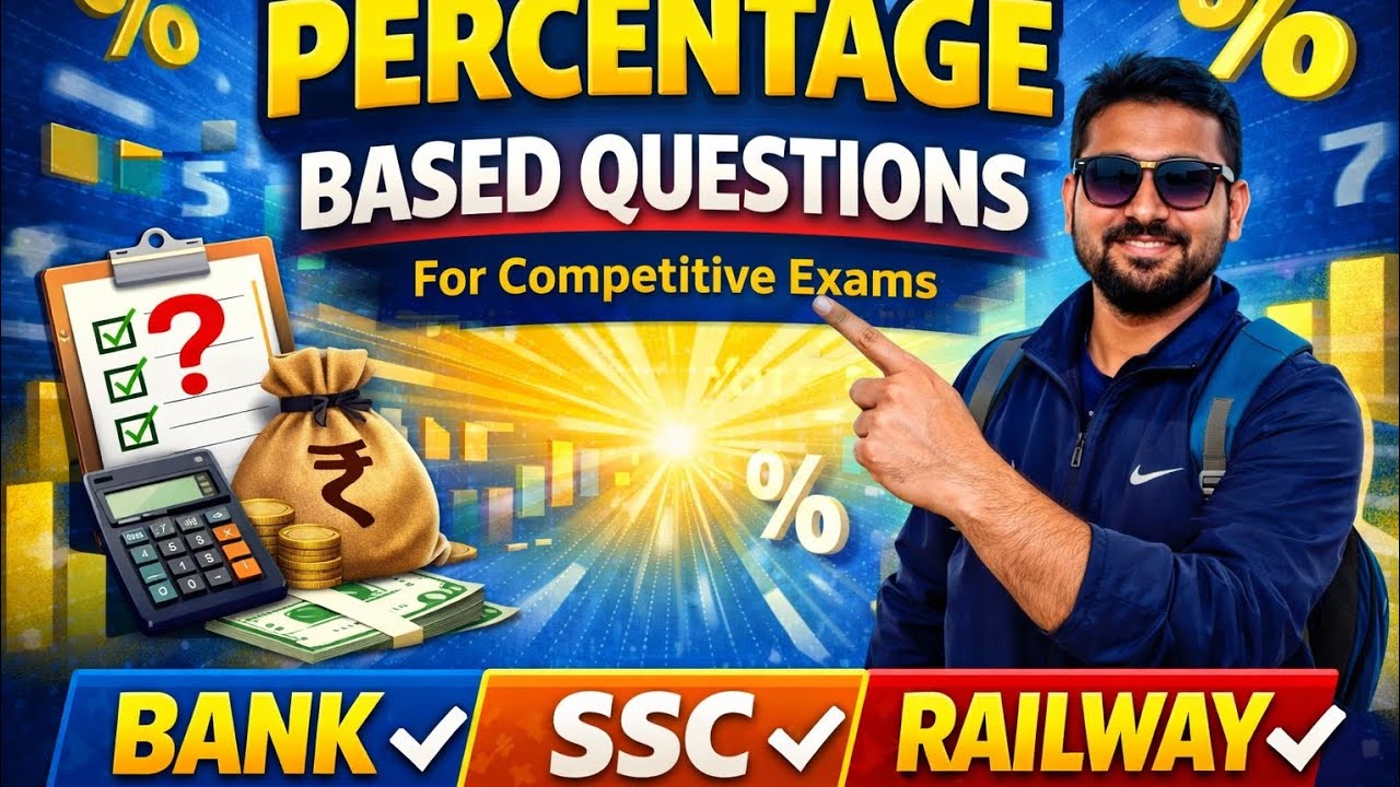 Percentage based question for competitive exams.. 