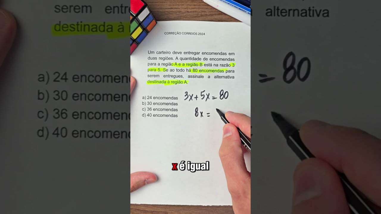CORRE&Ccedil;&Atilde;O CORREIOS 2024 - um carteiro deve entregar encomendas.. #concursos #correios