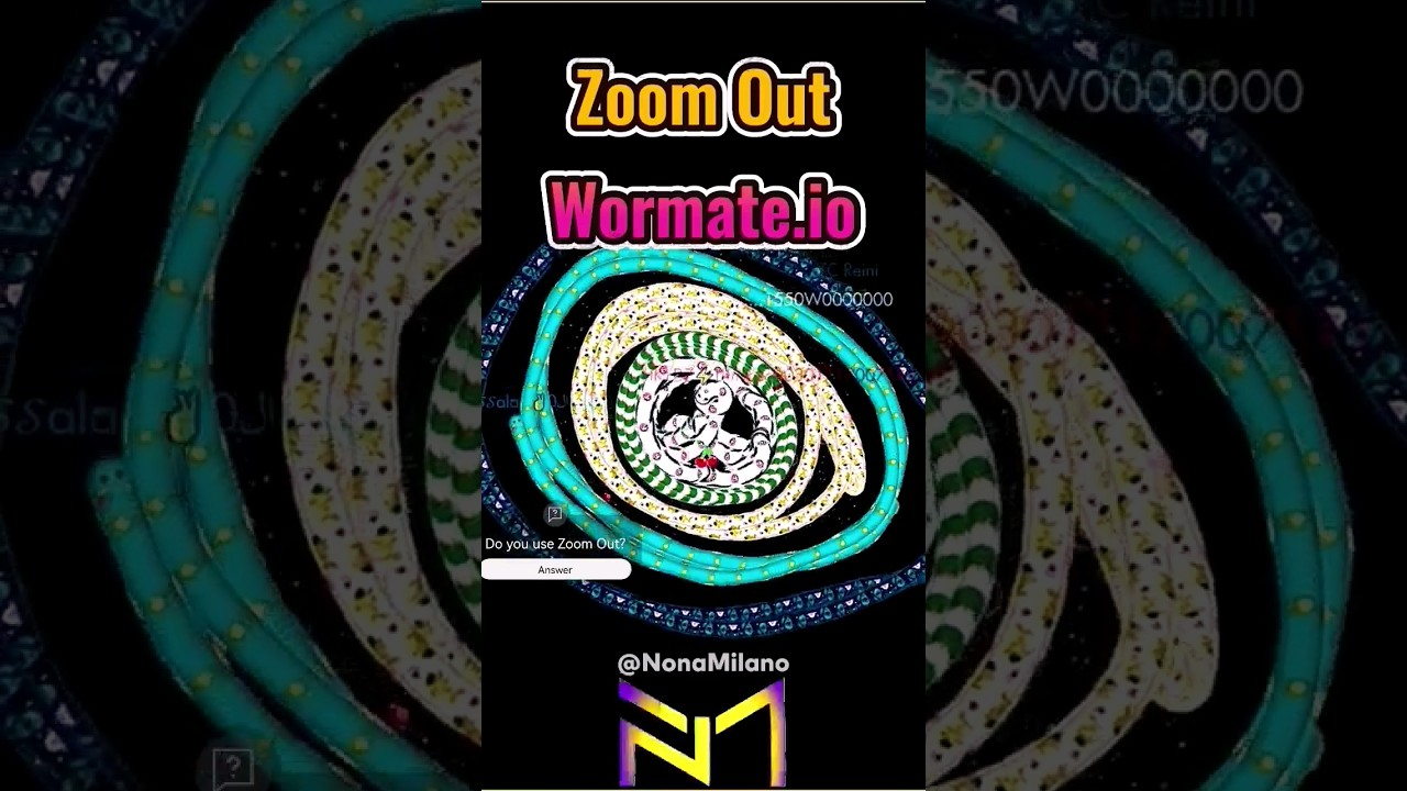 Zoom 🔎 Out Wormate.io #wormate #wormateio #headshot #shorts #nonamilano