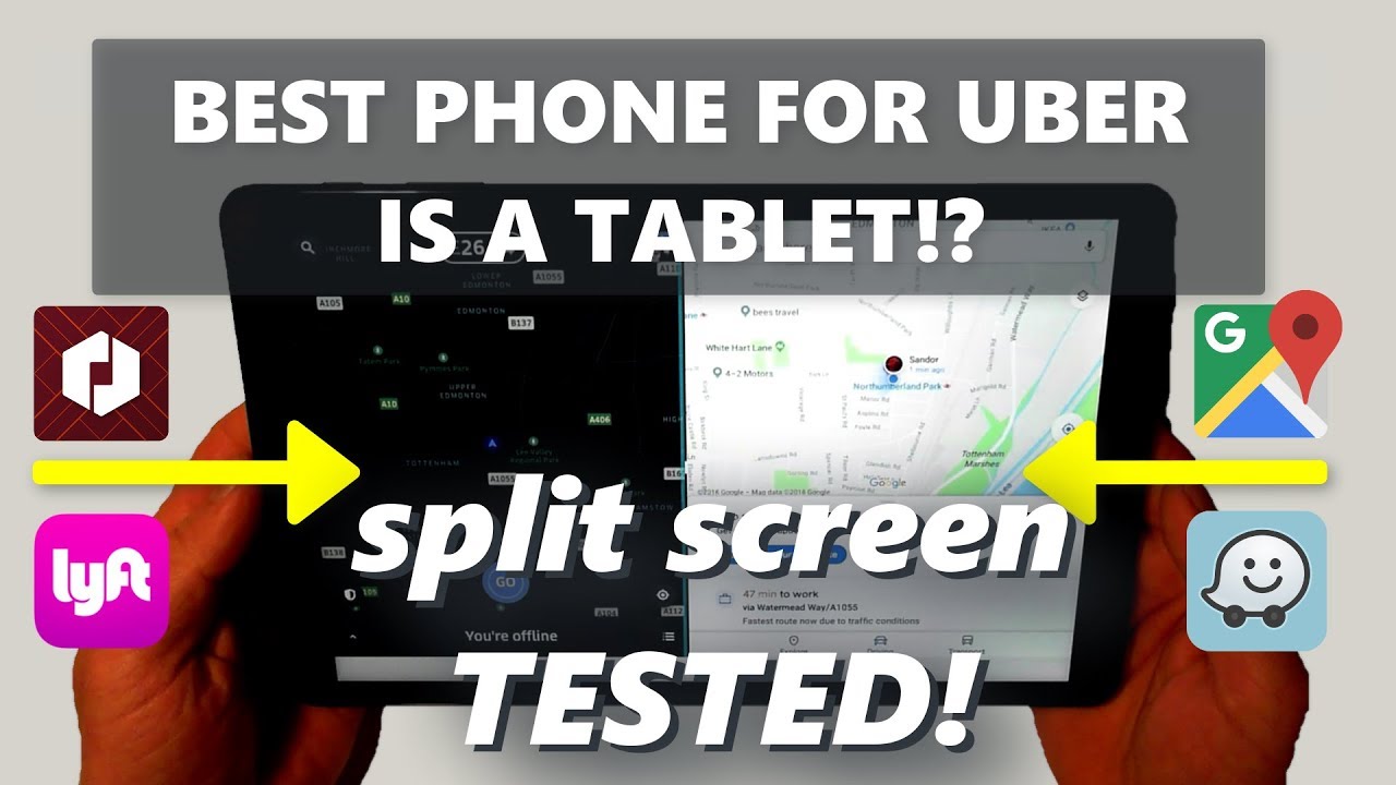 Best Phone for Uber is a Tablet!? | Split Screen | Phone Call | Samsung Galaxy Tab A 10.5 LTE (2018)