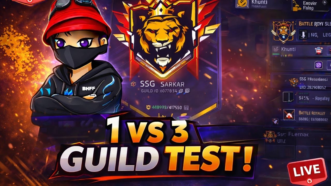 FF LIVE INDIA 🇮🇳 | Guild Tryout + Team Code | Reaction & 🎁✨Giveaways #ff #live #shors