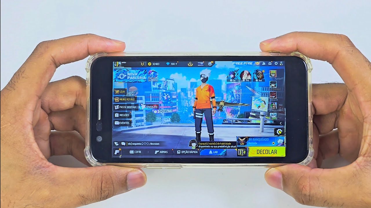 LG K10 Na Nova Atualização Do Free Fire 😨 Não Acreditei.....