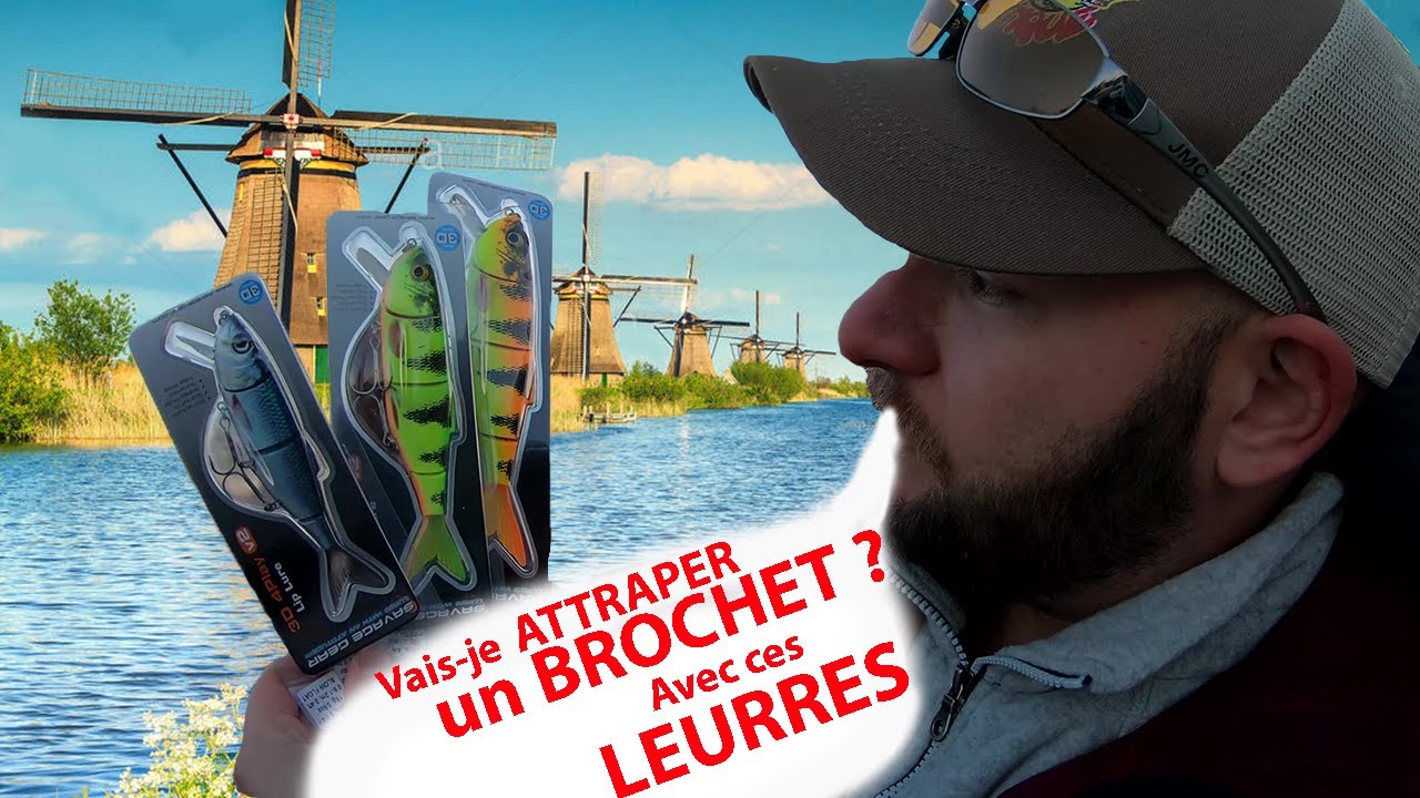 J'essaye d'ATTRAPER du BROCHET avec des leurres ( savage gear - 4play V2 )