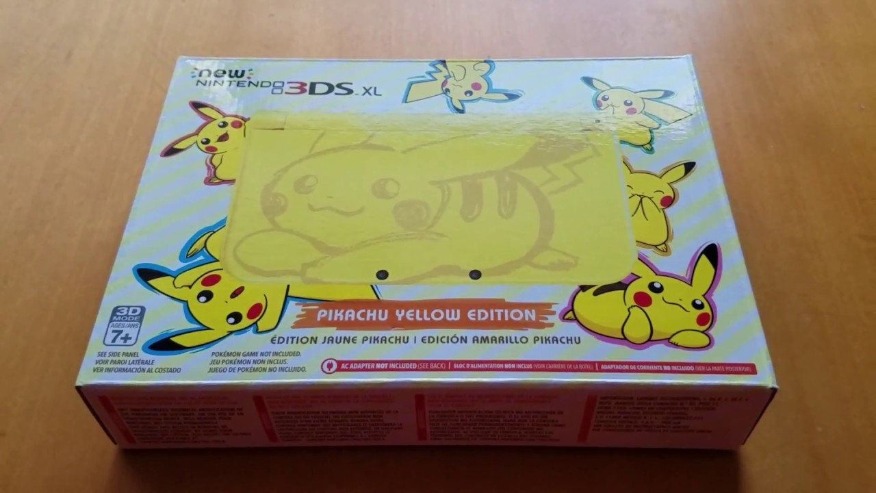 Pikachu Yellow Edition New 3ds XL Unboxing