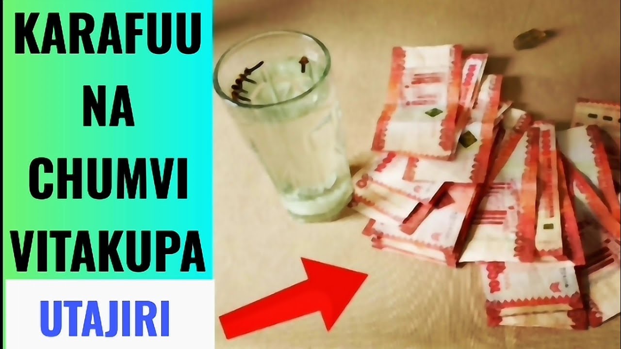 WEKA CHUMVI na KARAFUU ndani kwako, NGUVU ya PESA itakufuata