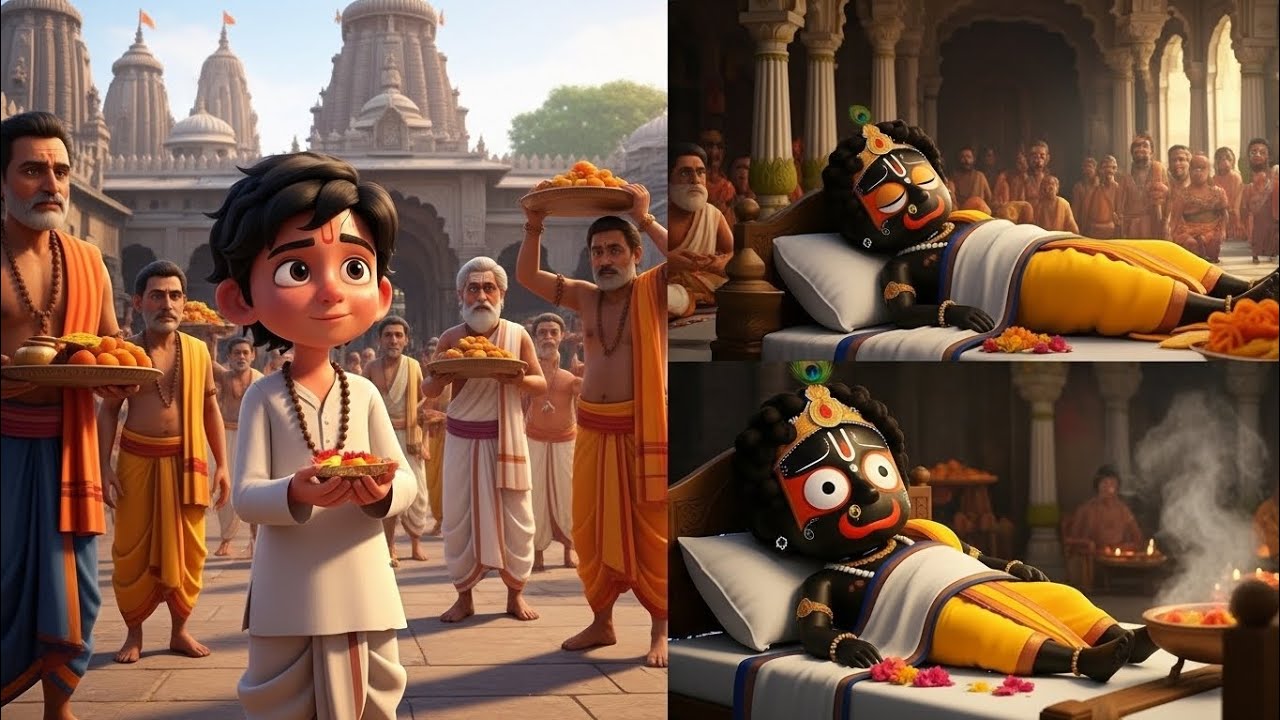 भगवान जगन्नाथ जी क्यो बीमार हो गए || Hindi Animated story ||#jagannath 