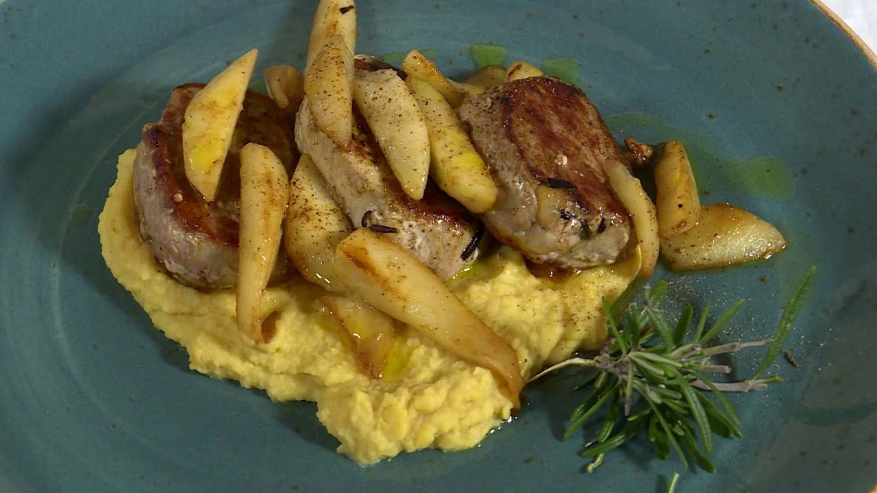 Chef in Cucina - Filetto di maiale con pere e passatina di ceci