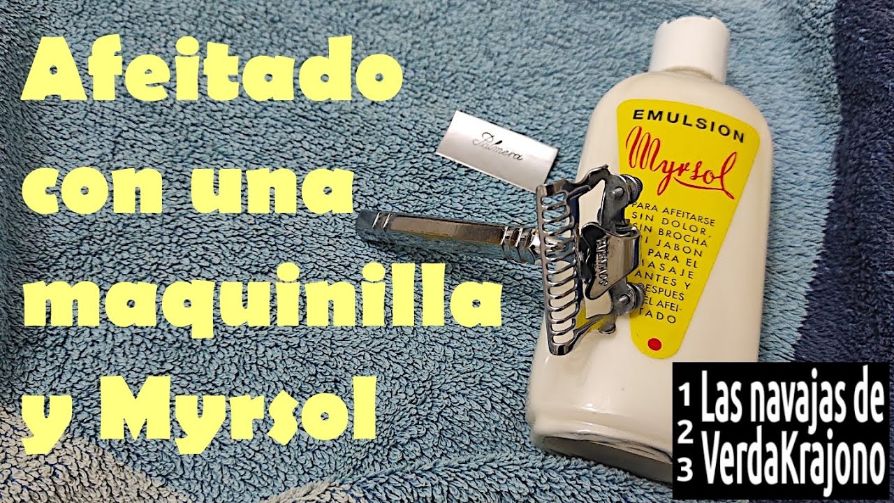 123 - Afeitado con una maquinilla y Myrsol