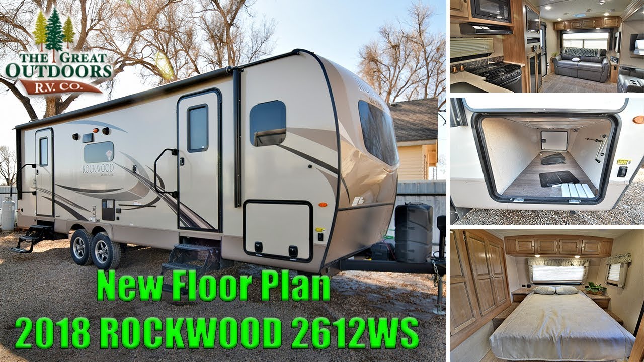 New 2018 ROCKWOOD 2612WS Travel Trailer Front Bedroom Double Axel Colorado Dealer