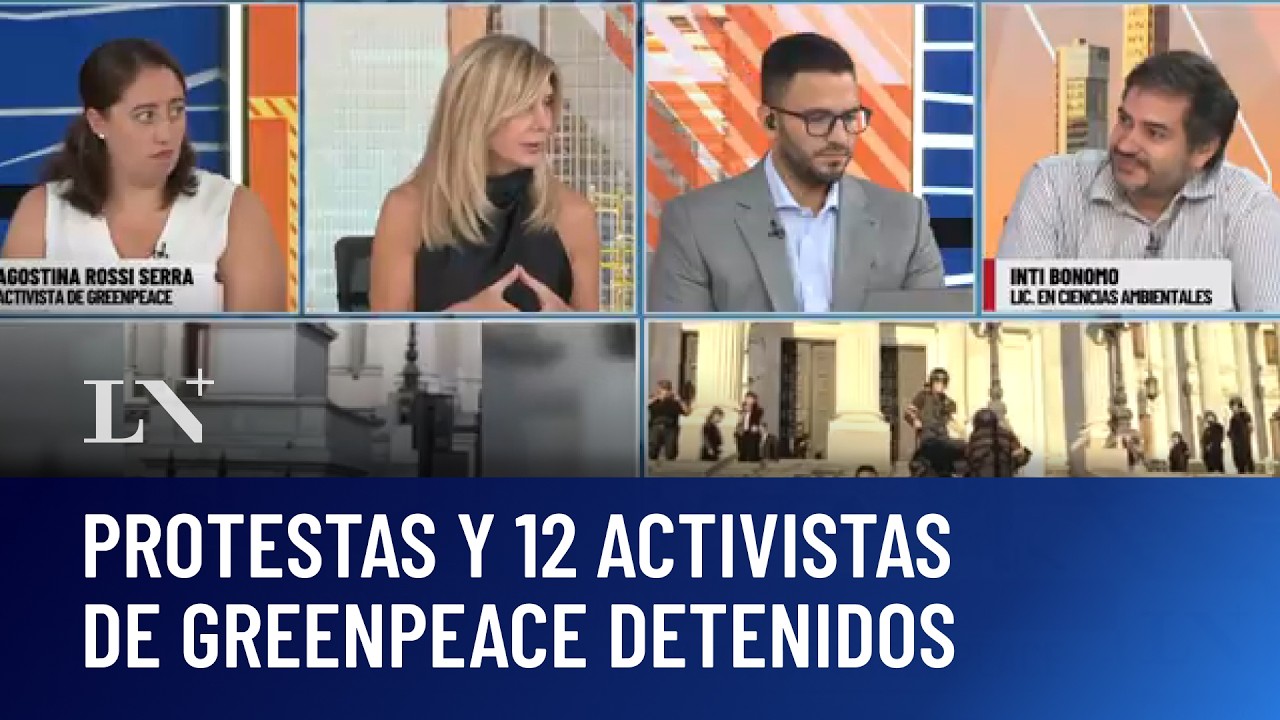 Ley de Glaciares: detuvieron a 12 activistas de Greenpeace