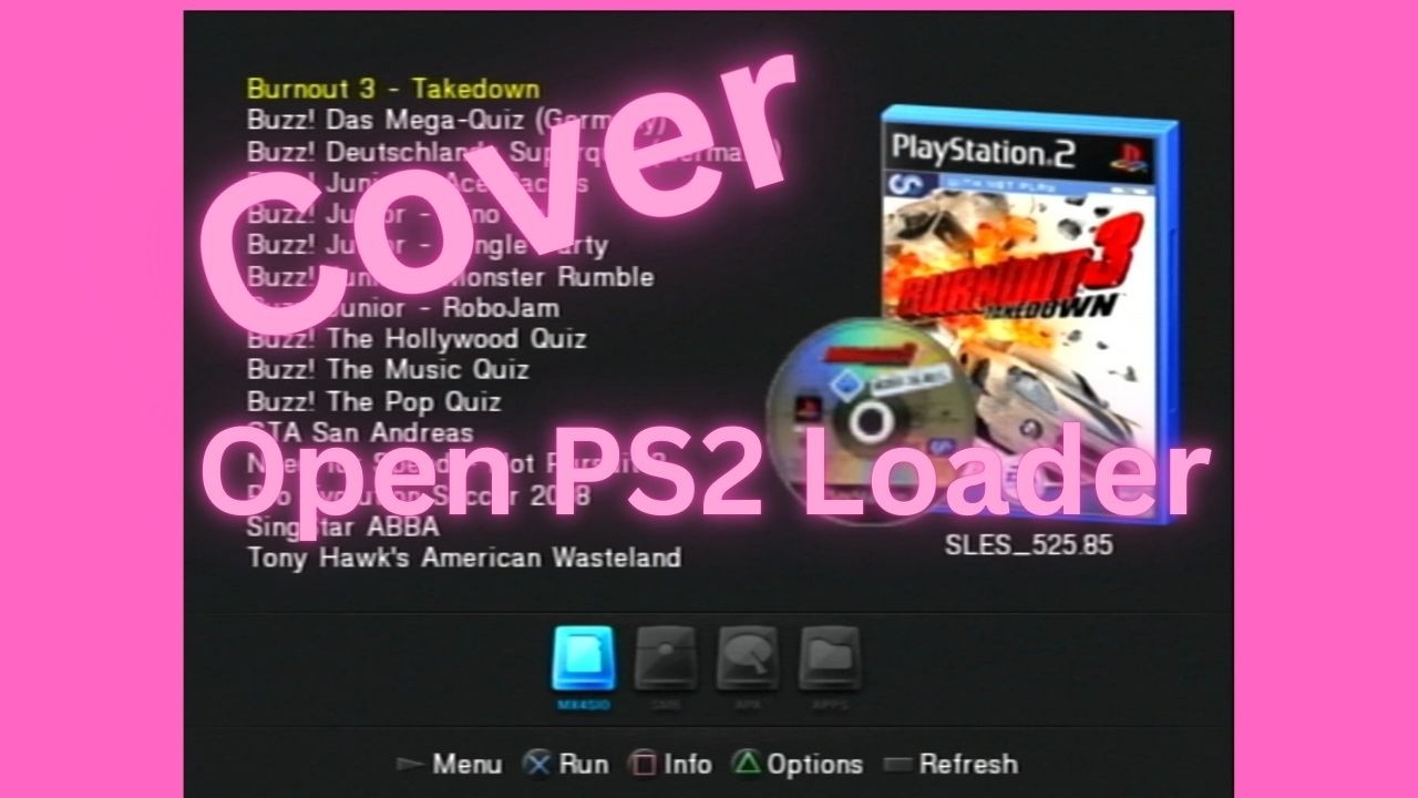 Spiele Cover anzeigen OPNPS2L OPL PS2 Loader Anleitung anlegen anzeigen lassen OPL Manager hochladen