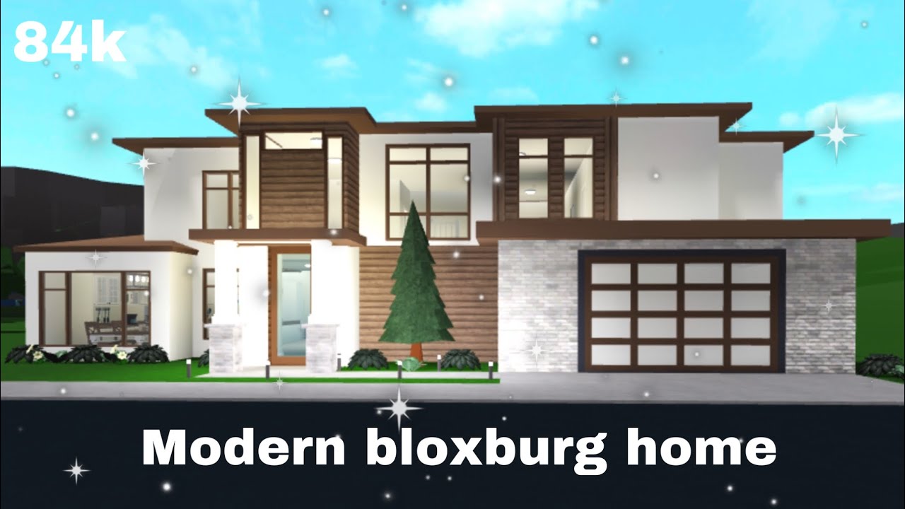 Modern house  |84k | bloxburg speed build