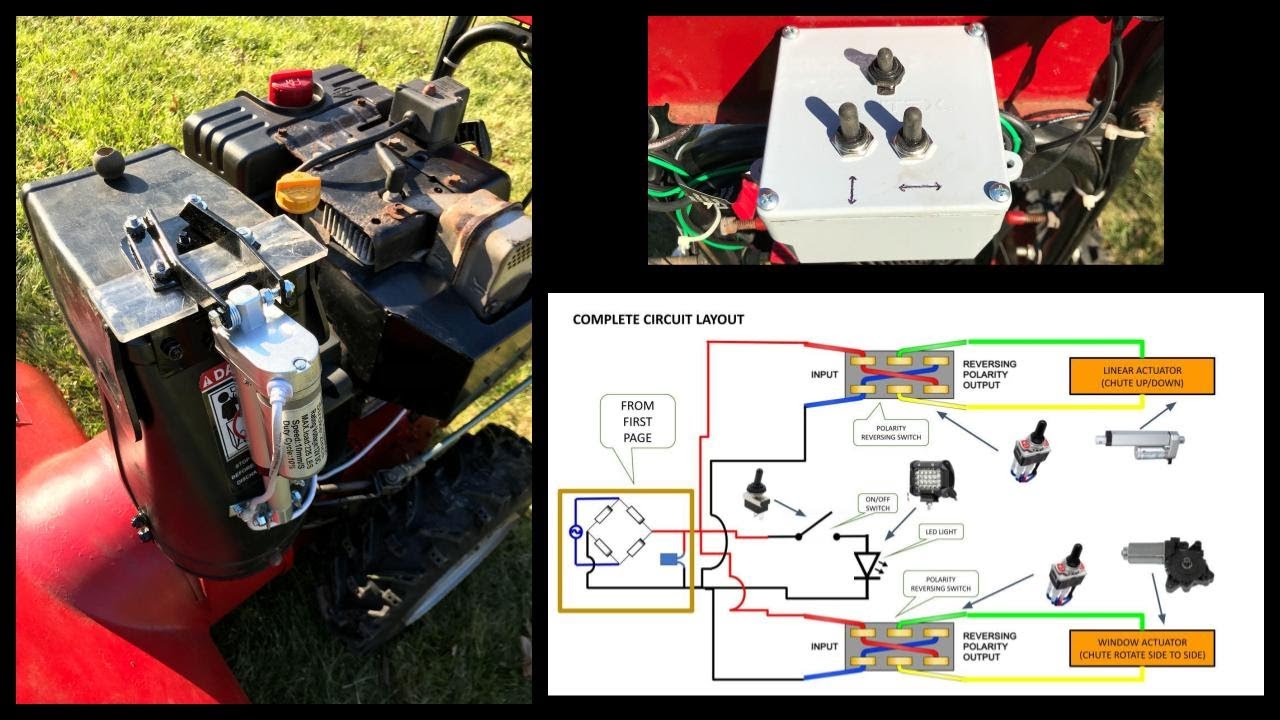 Running Snowthrower Lights & Chute Movement Off Engine Electricity (No Battery!)