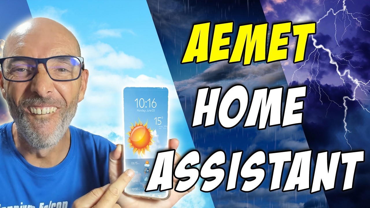 PREVISIÓN del TIEMPO en tu móvil con AEMET y Home Assistant ☀️