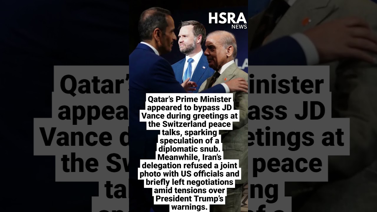 Qatar PM Snubs JD Vance At US Iran Talks? Awkward Diplomatic Moment Sparks Buzz #shorts #news #usa