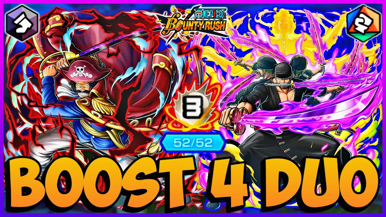 Boost 4 Extreme Zoro And Dark Roger Duo Gameplay | One Piece Bounty Rush