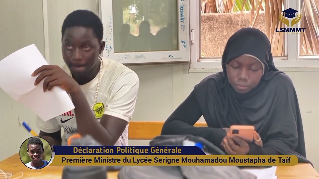 Déclaration Politique Générale PM du lycée Serigne Mouhamadou Moustapha de Taif 