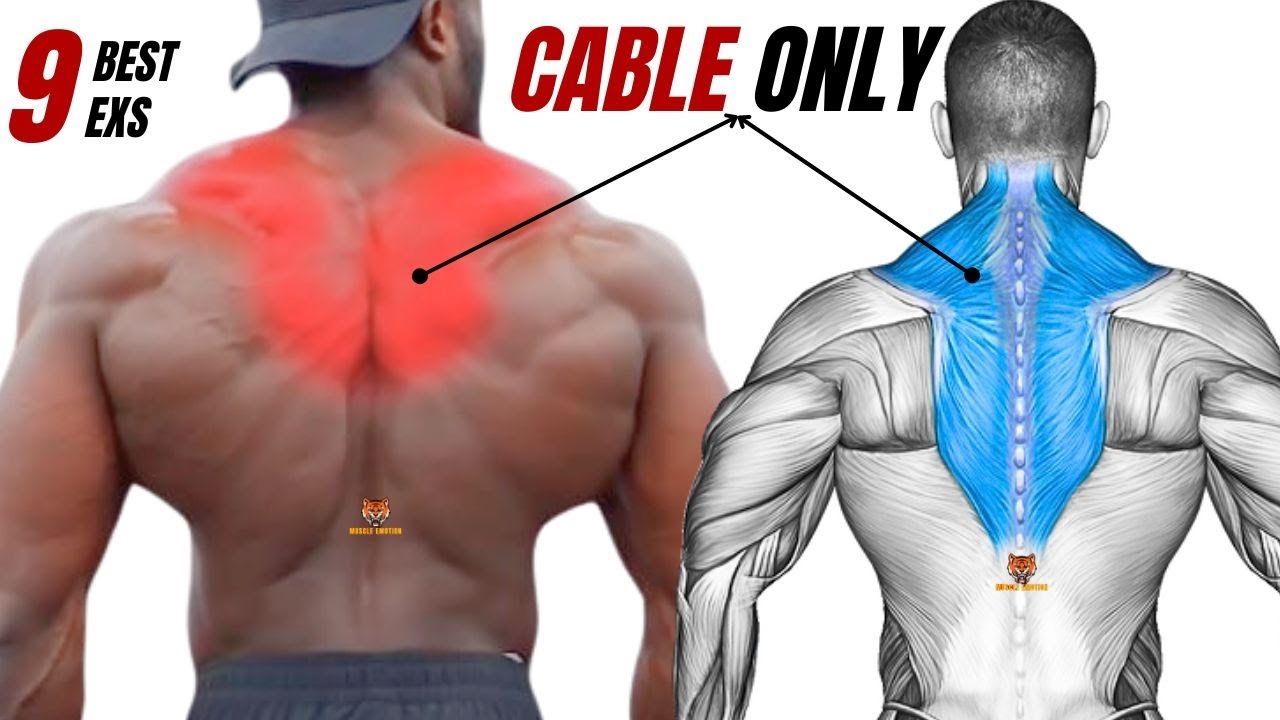 TRAPS WORKOUT- 5 BEST EXERCISES WITH CABLE ONLY AT GYM