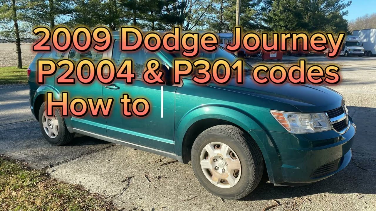 2009 Dodge Journey 2.4 liter, P2004 & P301 codes, fix for when the normal things don't resolve it.