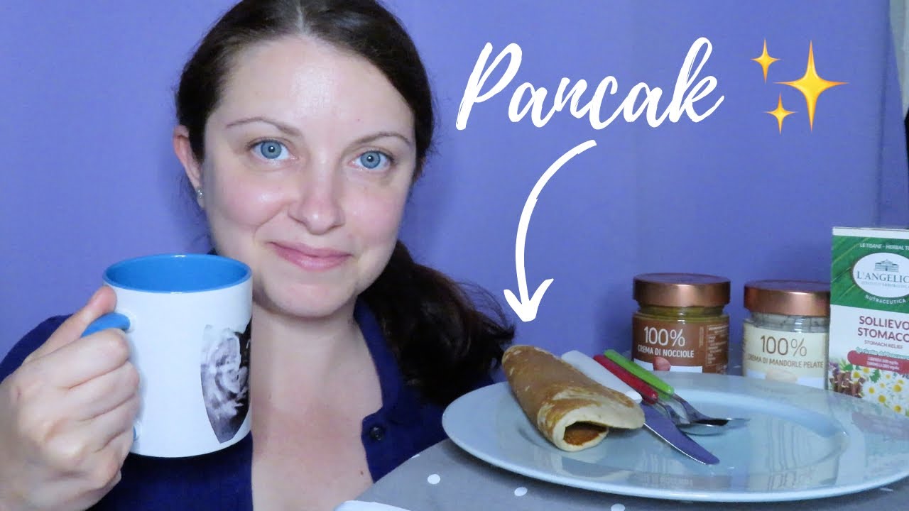 🥞EATING PANCAKES vegani + ricetta 🥞ASMR ITA