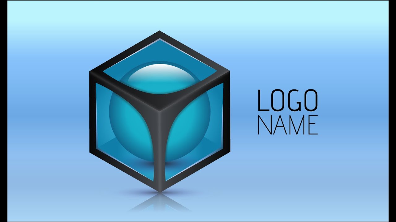 Adobe Illustrator CC | 3D Logo Design Tutorial (Blues)