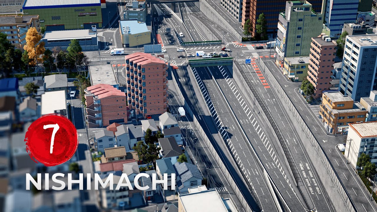 Nishimachi EP 7 - Takeishi Interchange - Cities Skylines [4K]