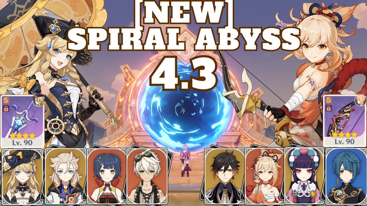 [NEW] C0 Navia Double Pyro & C2 Yoimiya Rapidshot | 4★ Weapons | 4.3 Spiral Abyss | Genshin Impact