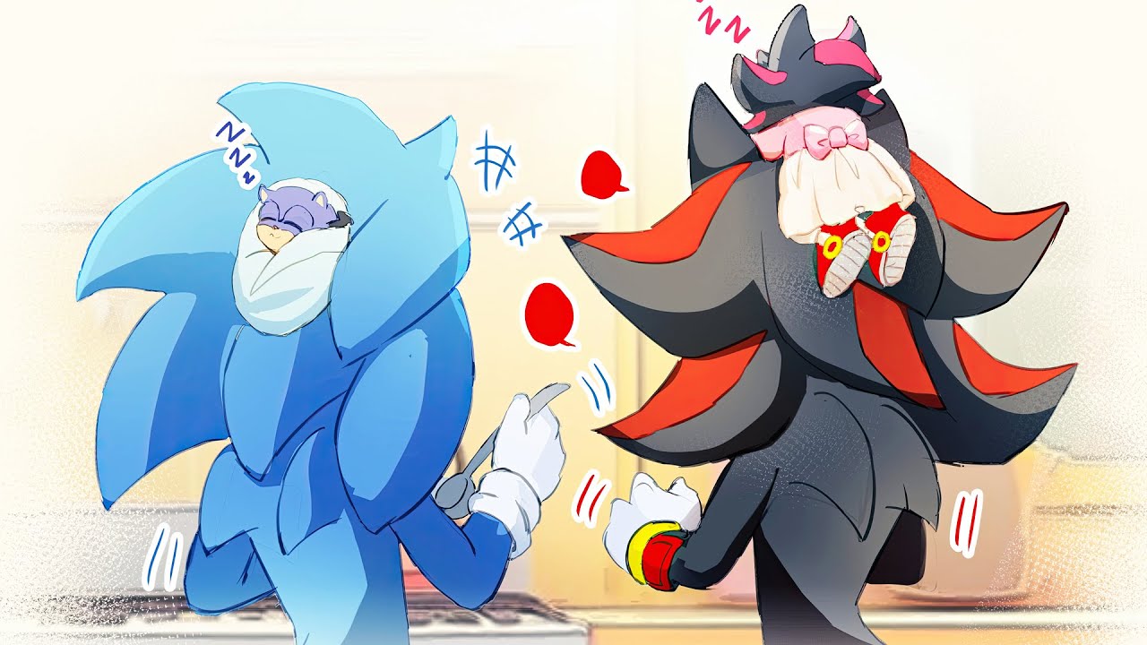 Family Time ❤️ | Shadow x Sonic (Sonadow) | Comic Dub