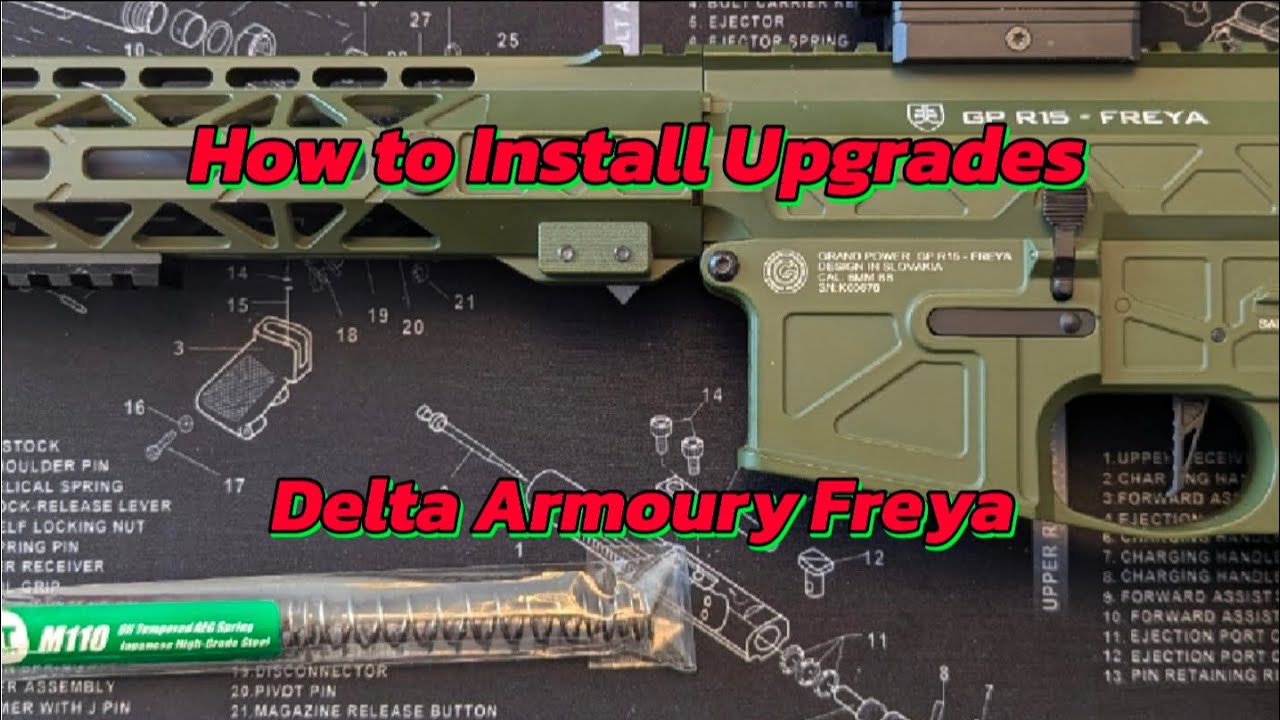 How to install upgrades to Delta Armoury Freya M4 style AEG #airsoft