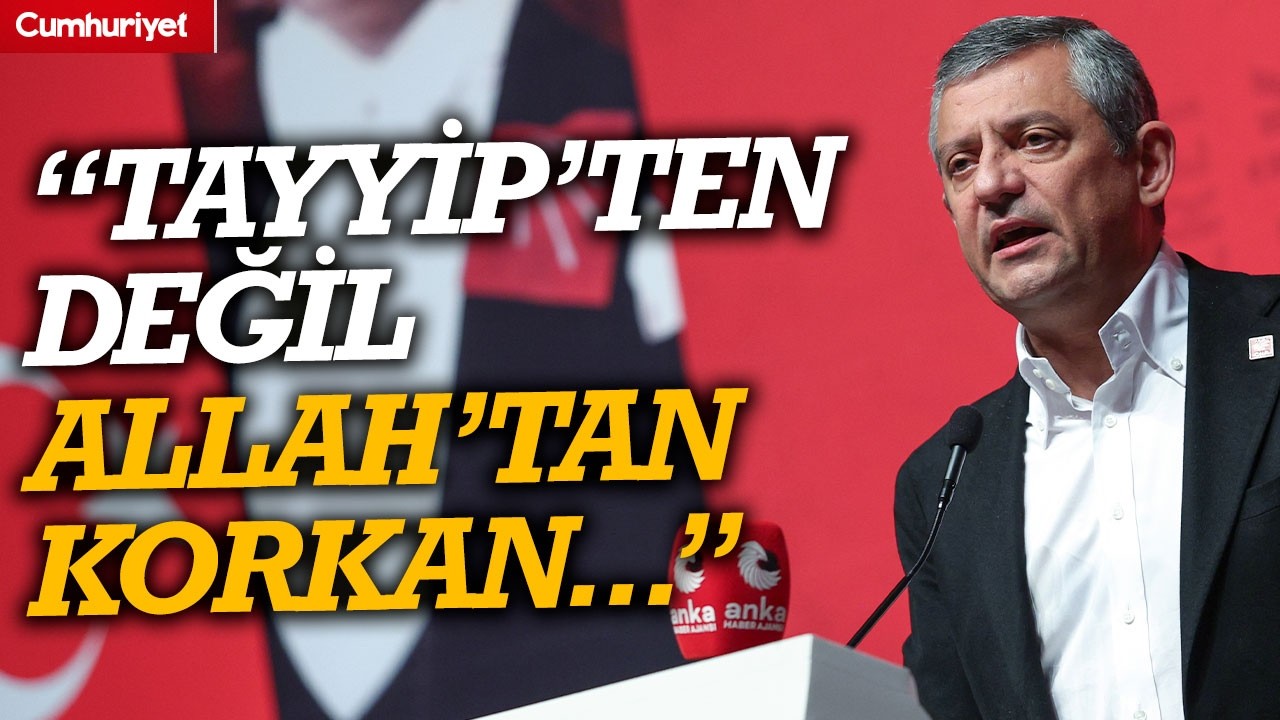 “TAYYİP’TEN DEĞİL ALLAH’TAN KORKAN…” Özgür Özel Silivri'den seslendi...