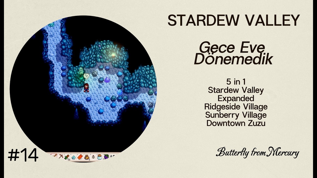 Gece Eve Dönemedik! 😅🌙 | Yeni Balıklar & Demir Katı | Stardew Valley 5in1 #14
