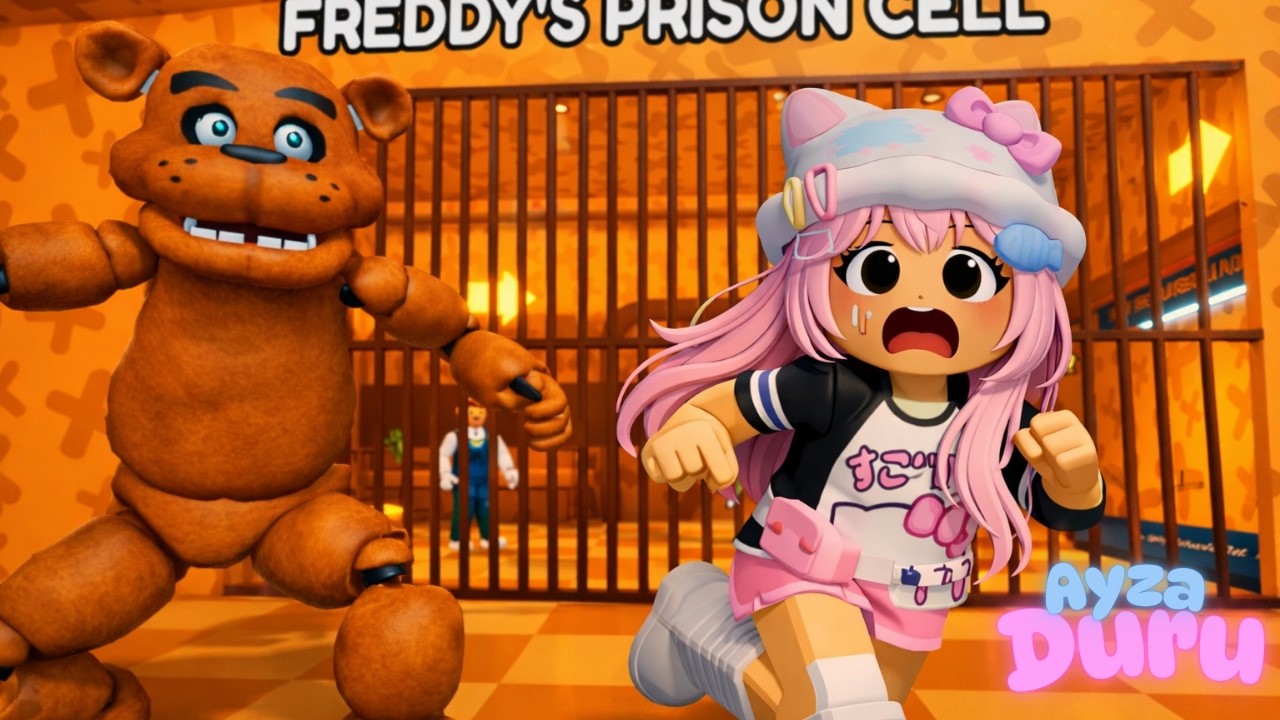 FNAF FREDDY HAPİSHANESİNDEN KAÇIYORUZ 🎀AYZA DURU🎀ROBLOX FREDDY PRİSON RUN #freddyprisonrun #fnaf