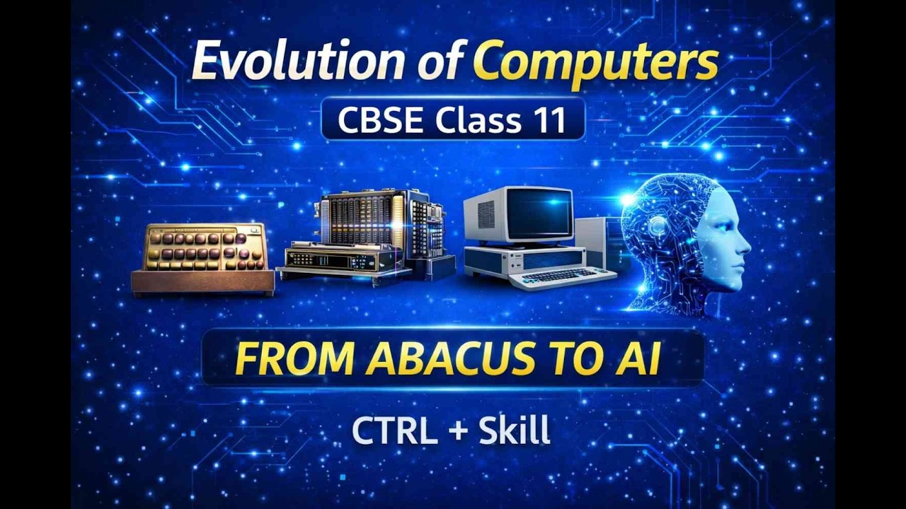 Evolution of Computer | Class 11 CBSE | ARE YOU READY TO EVOLVE?(PART- 1)#CBSEClass11#AI#CSHistory
