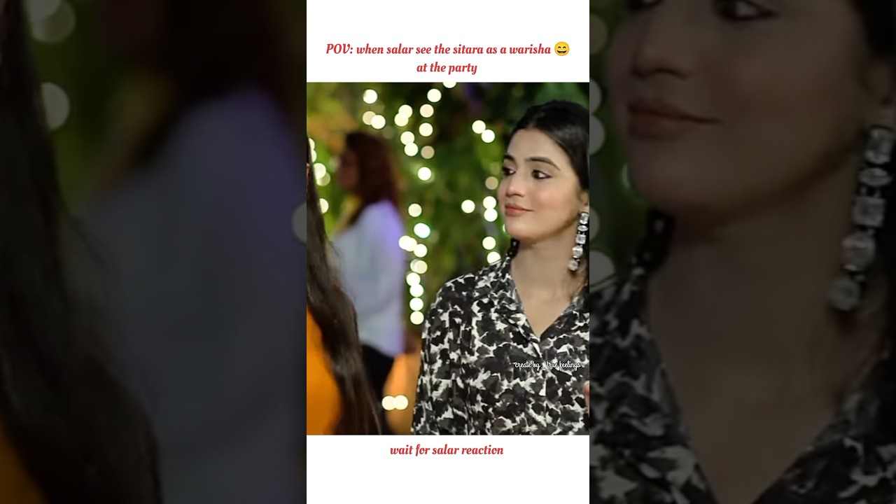 Salar see the sitara as warisha 😄|wait for salar reaction|#trending#shortsfeed#salar#sitara#warisha