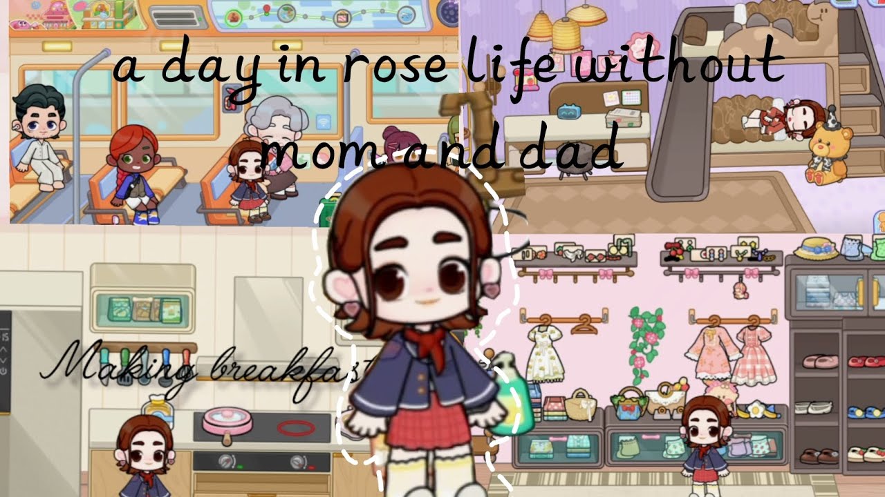 A day in Rose's life without mom and dad part 2 sooon #gameworld #dailyactivities #ytviral 