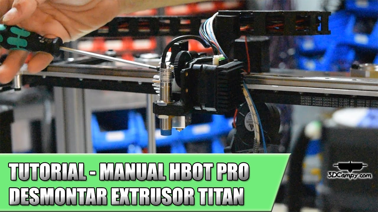 Tutorial Hbot Pro - Desmontar extrusor titan Aero