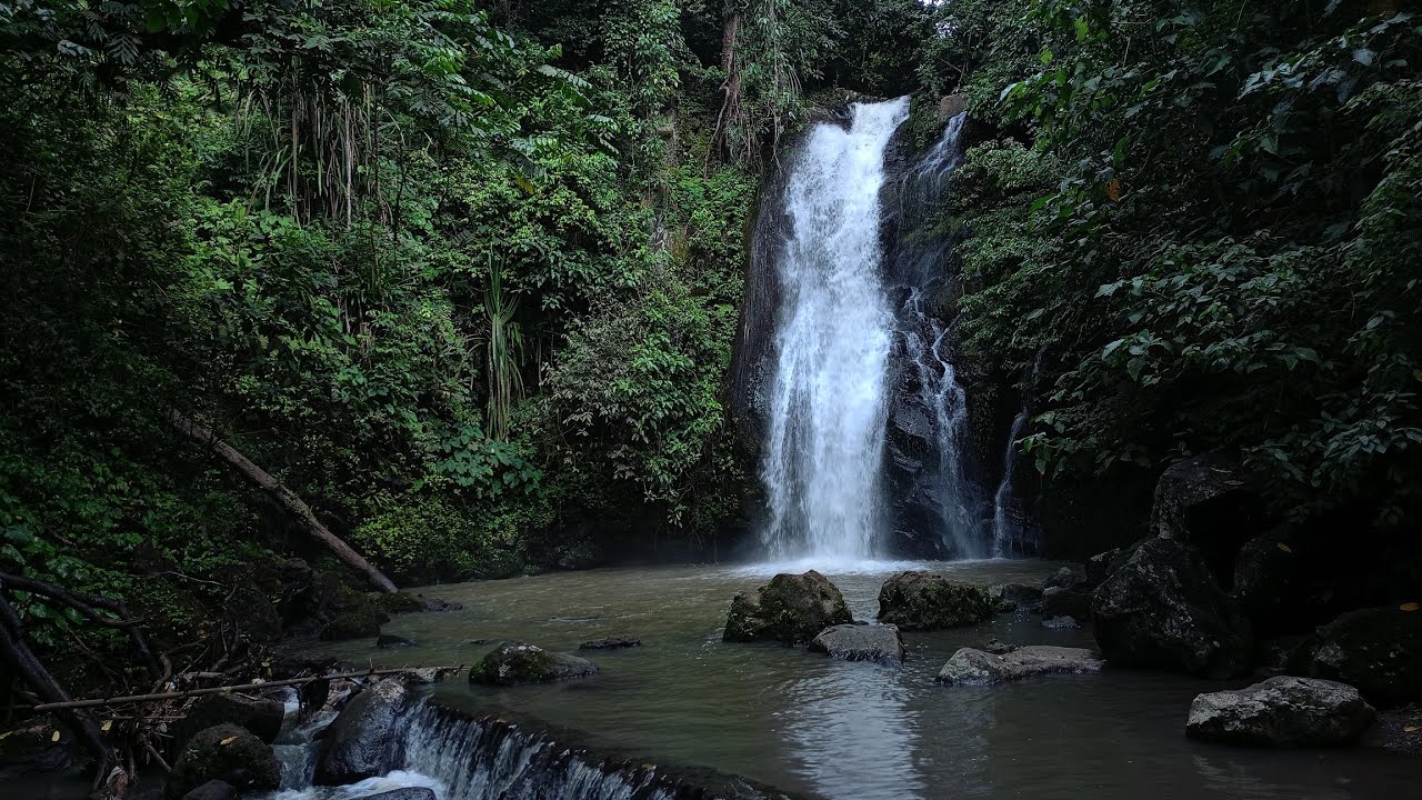 10 minutes real sound calming waterfall for relaxe your day