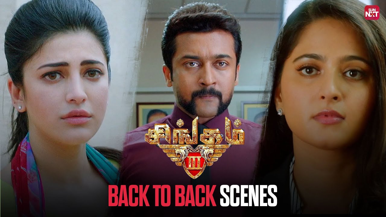 Singam 3 - Back to Back Mass Scenes | Suriya | Anushka | Shruthi Haasan | Sun NXT