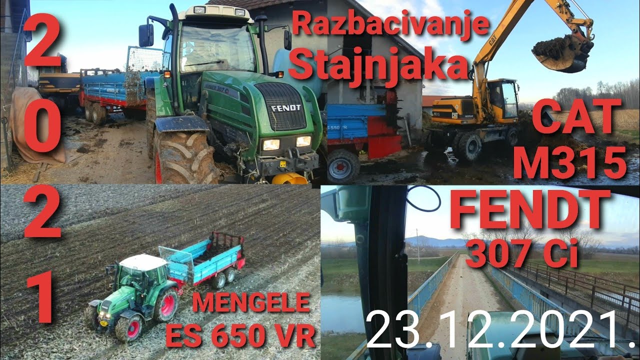 Razbacivanje Stajnjaka | Fendt 307 Ci | MENGELE ES 650 VR| Utovar Transport i Razbacivanje Stajnjaka
