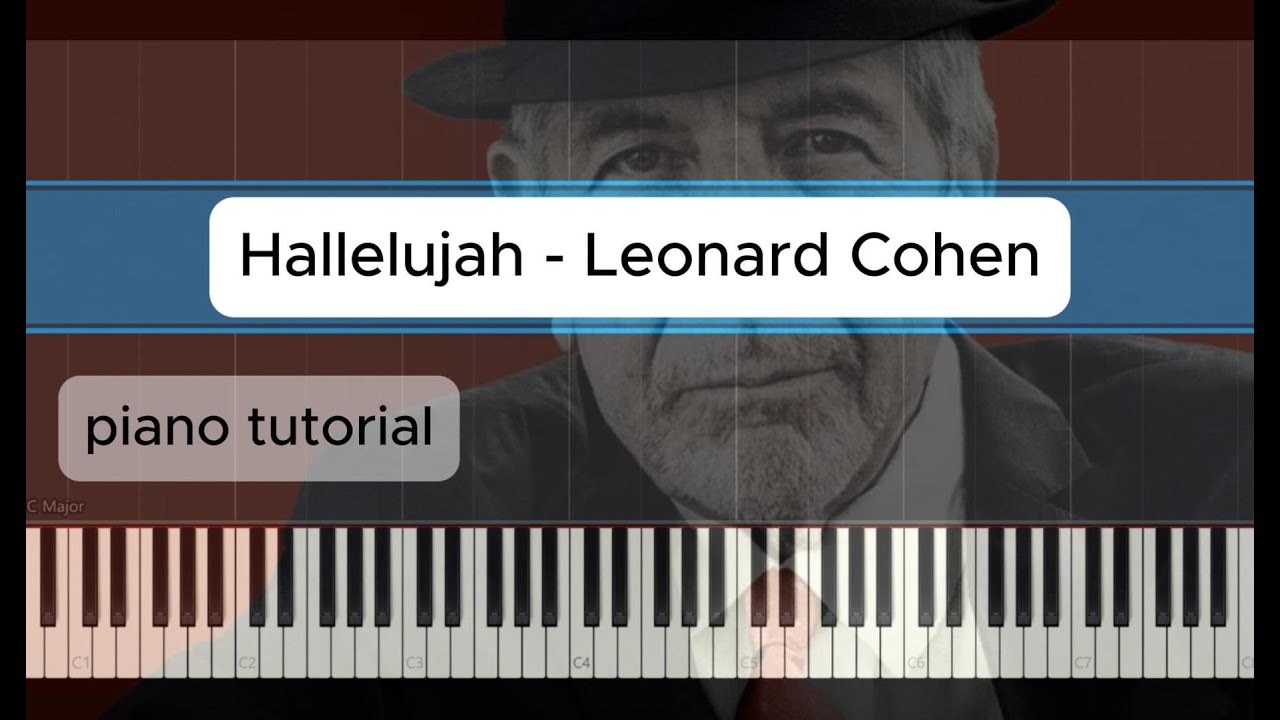 Hallelujah (Leonard Cohen) -  easy piano tutorial