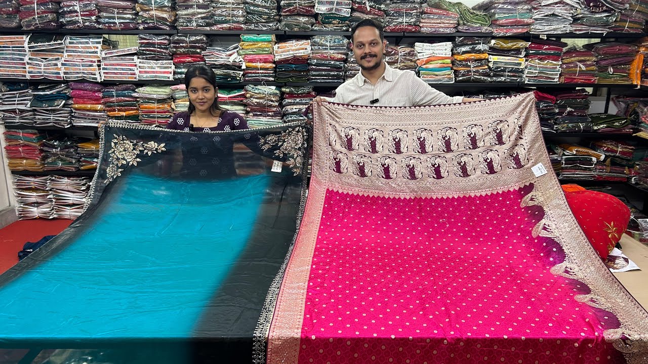 New Trending Designs In Manufacturing Rates,Surat Saree wholsale market #shivgaurisarees 