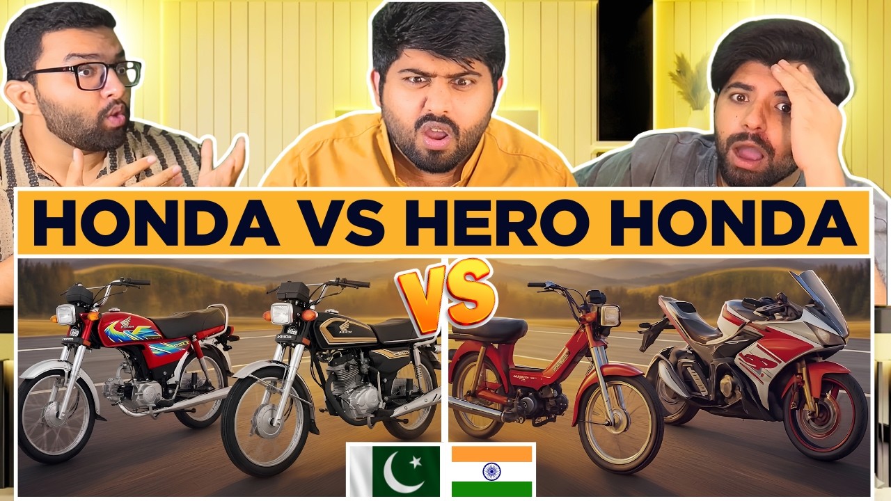 Reaction On Hero Honda vs Honda Bikes Evolution | India vs Pakistan | इतिहास | Pakistani Reaction🔥
