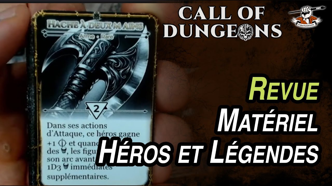 Call of Dungeons : Revue des cartes et des tuiles de l'extension Héros et Légendes