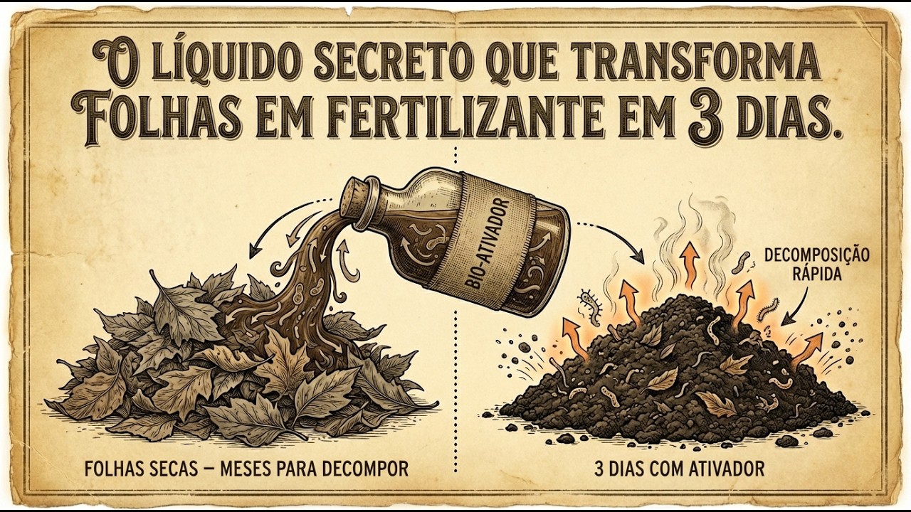 O Líquido Secreto Que Transforma Folhas em Adubo em Apenas 3 DIAS!