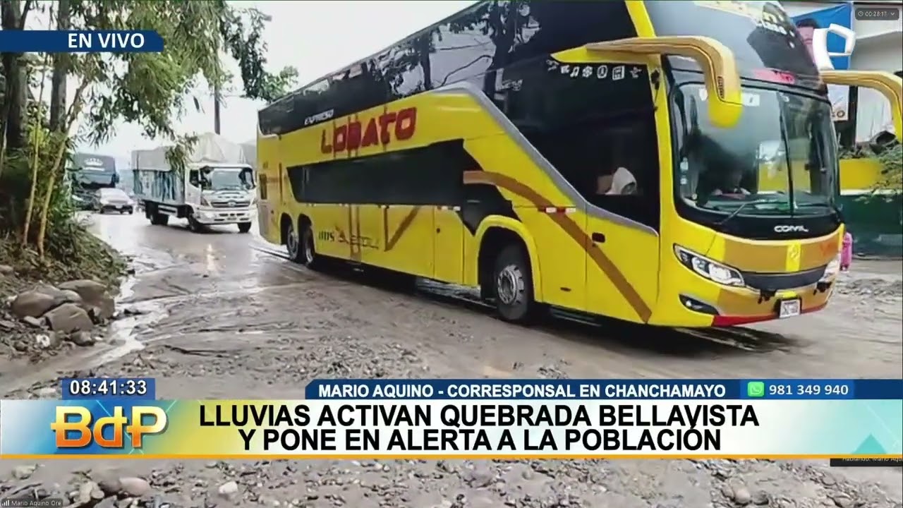 Lluvias activan quebrada Bellavista en Chanchamayo