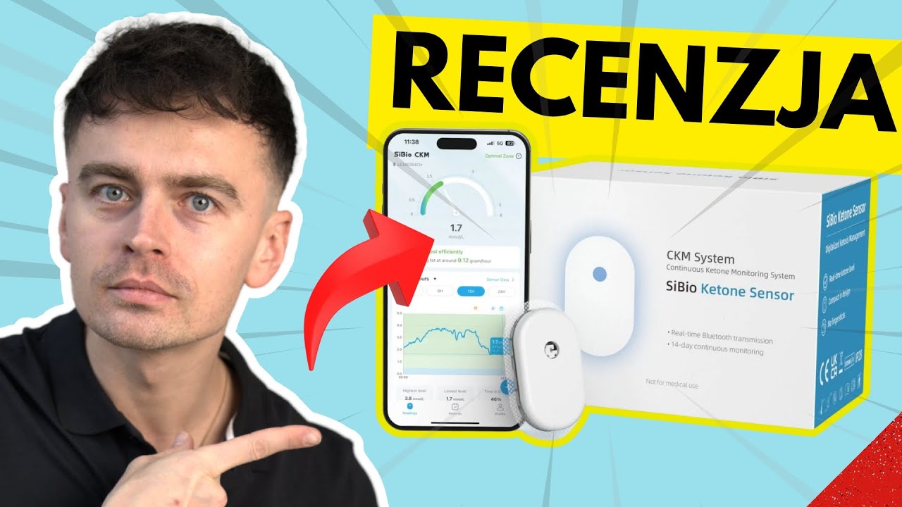 Sensor Keton&oacute;w Vs Glukometr: Co LEPSZE? *Recenzja Czujnika Sibio CKM / CGM*